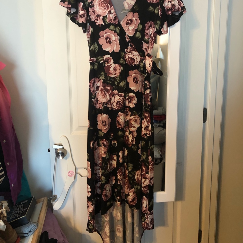 High low wrap dress NWT